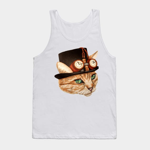 Punk Cat Tank Top by Asgardarts